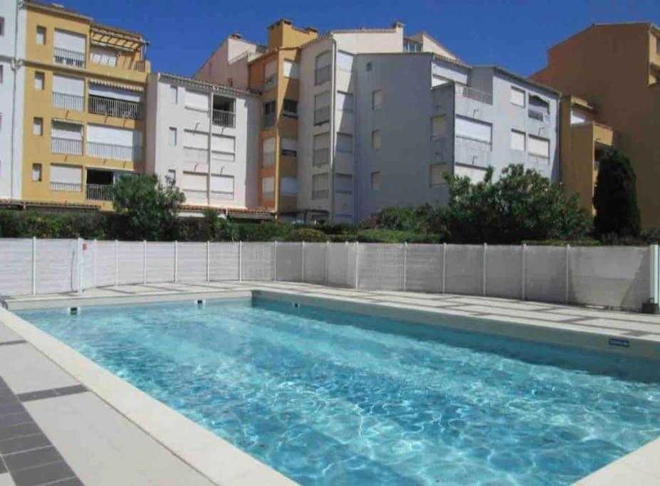 Studio - Residence Avec Piscine Agde Esterno foto